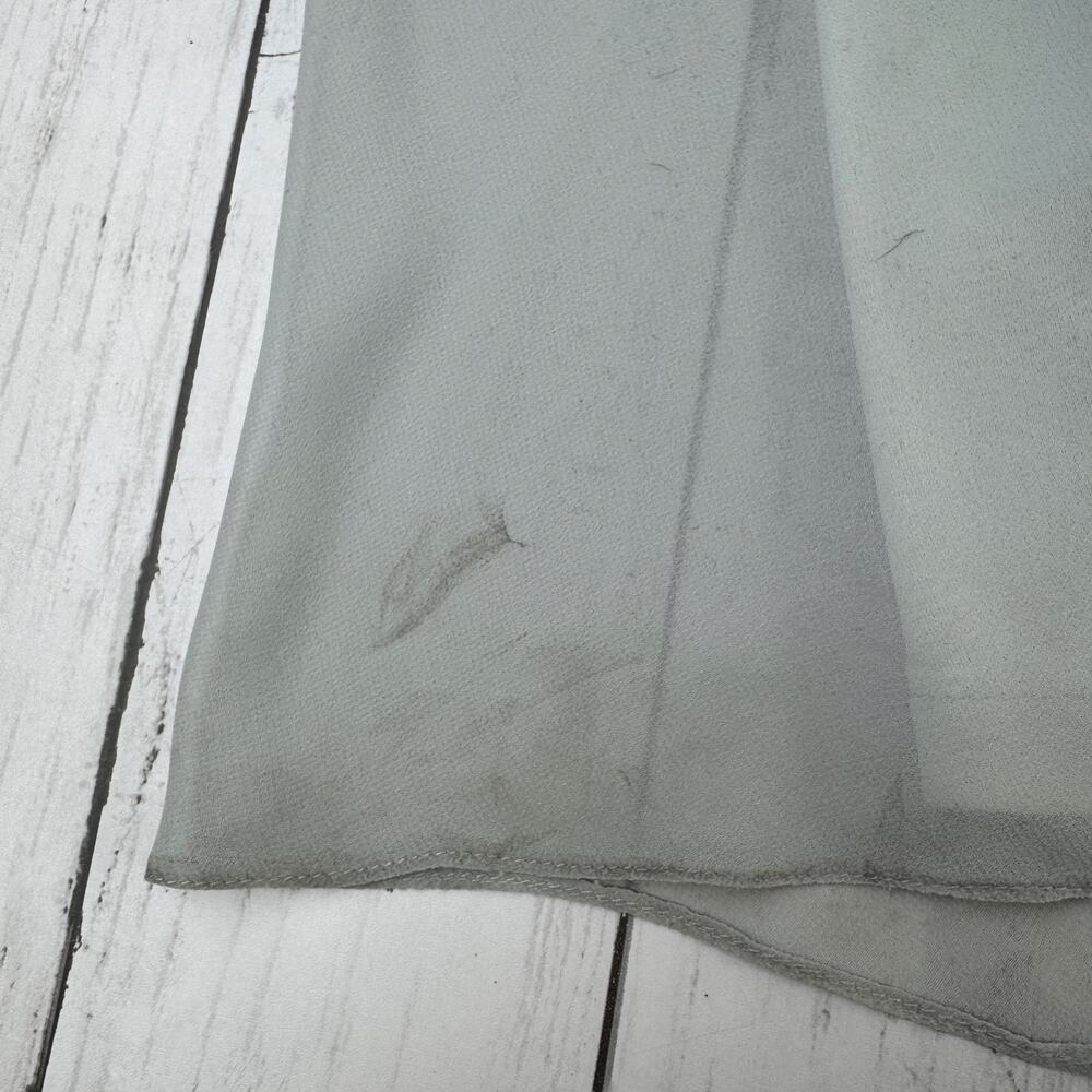 Birdy Grey Dove Gray Chiffon Devin Convertible Bridesmaid Dress With Slit Large - Picture 11 of 16